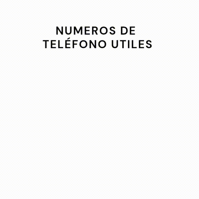 Telefonos Utiles