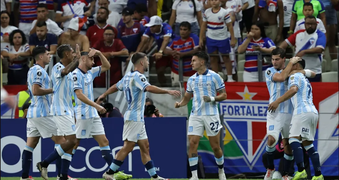Show de Racing en Brasil: goleó 3-0 a Fortaleza en el debut de la Libertadores