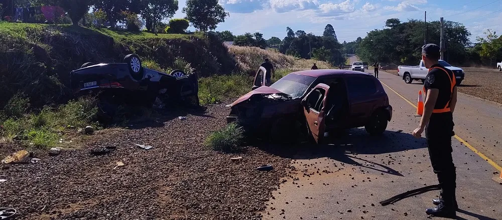 Siniestro vial sobre la ruta provincial 2 dejó como saldo dos heridos